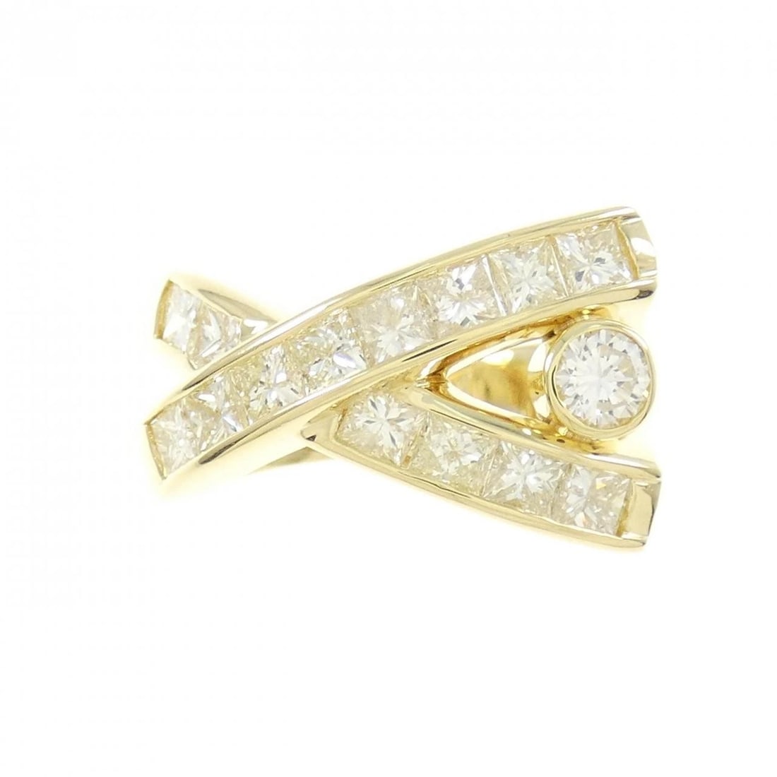 K18YG DIAMOND RING - 2