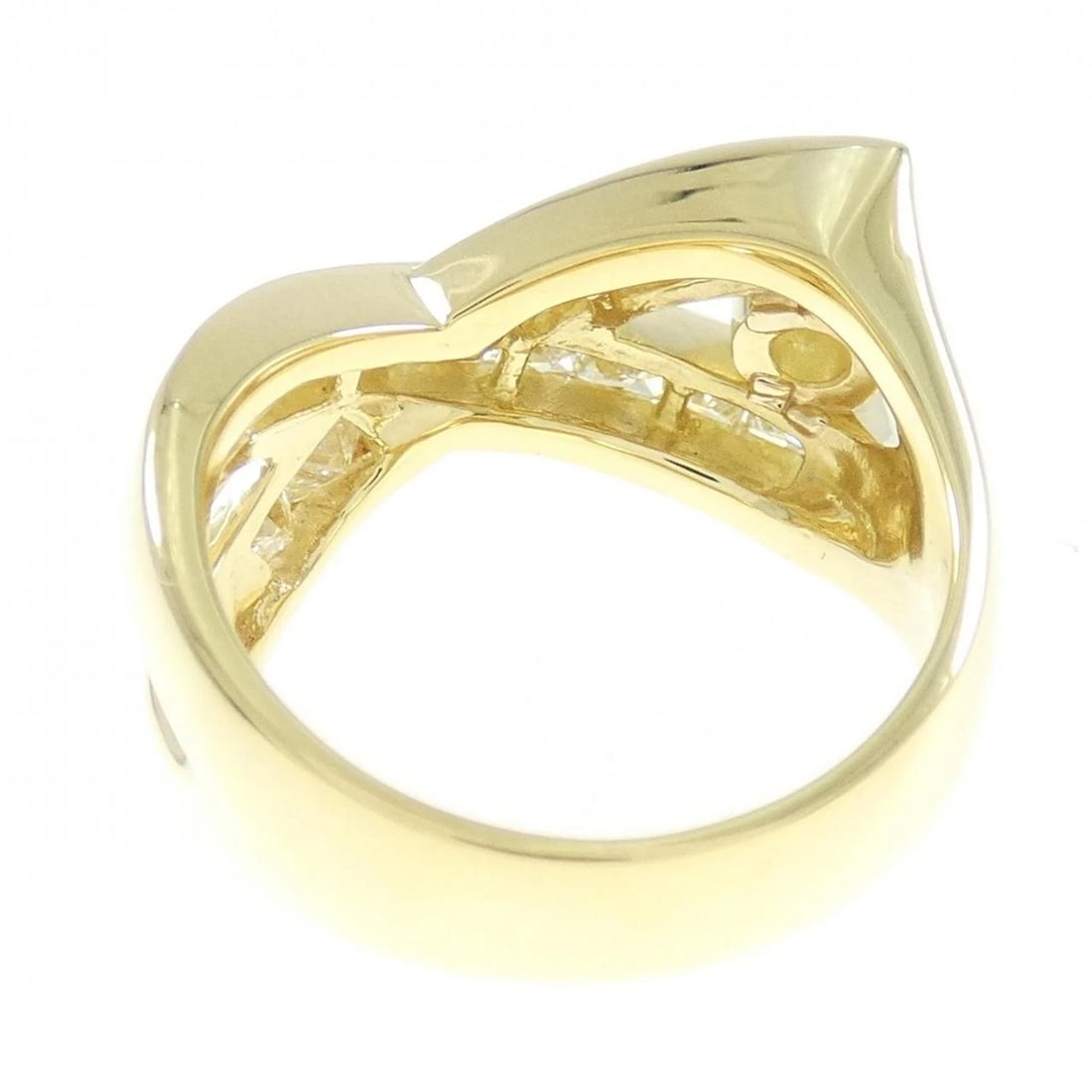 K18YG DIAMOND RING - 3