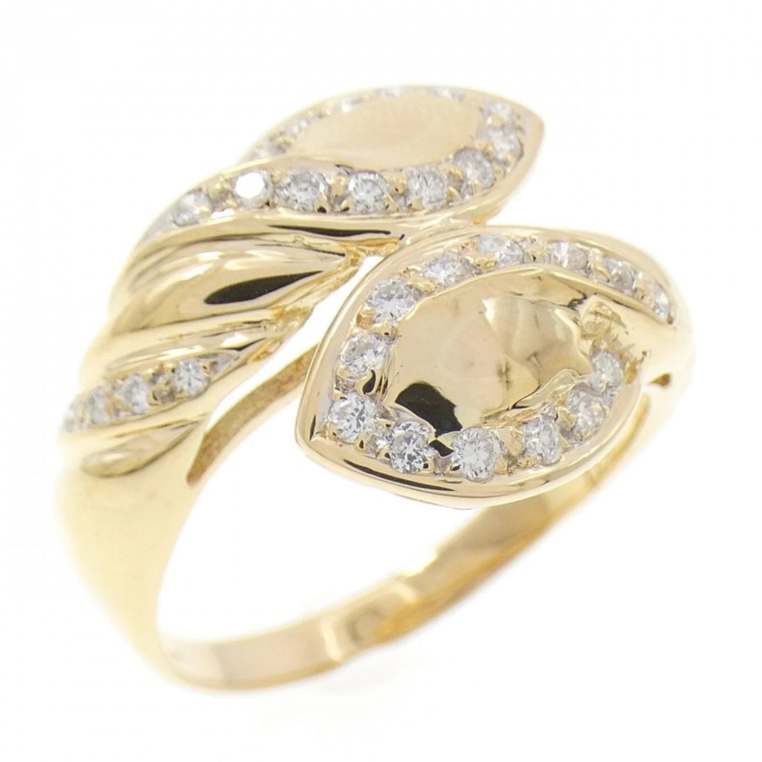 K18YG DIAMOND RING: K18YG Diamond Ring Brand: Unbranded Type: Ring Material: K18 Yellow Gold, Main Stone/Creation Natural Color: Yellow Gold Size: 8.5 (US size) Accessories: None Accessories Notice: When