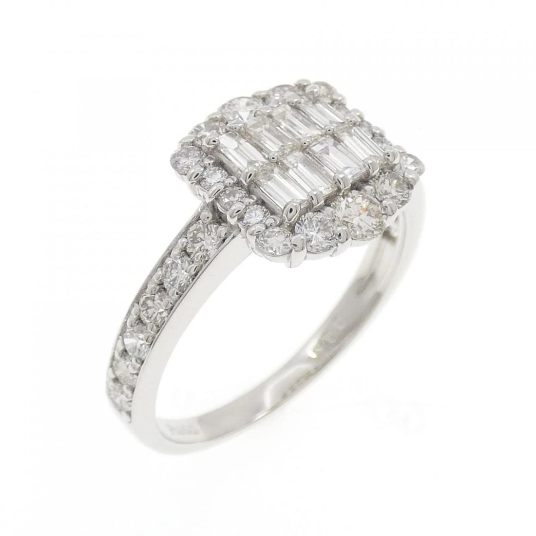 PT950 DIAMOND RING: PT950 Diamond Ring Brand: Unbranded Type: Ring Material: Platinum 950, Main Stone/Creation Natural Color: platinum Size: 6.5-7US Accessories: None Accessories Notice: When purchasing