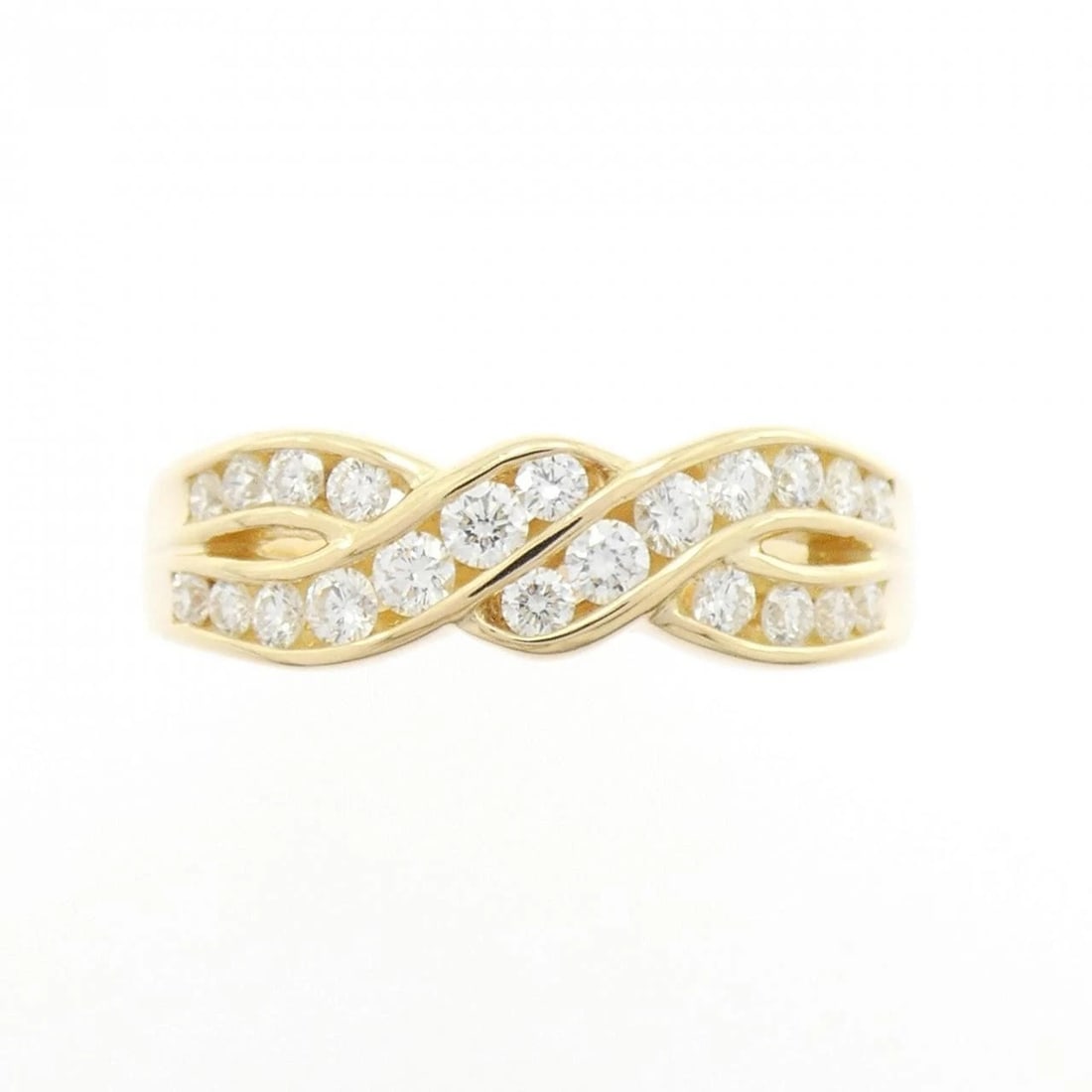 K18YG DIAMOND RING - 2