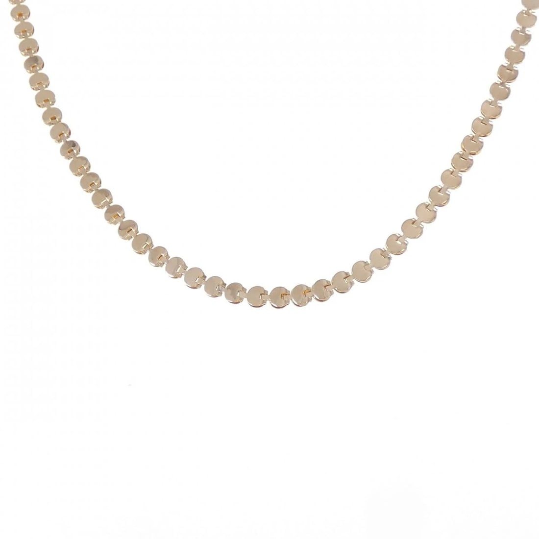 K18PG NECKLACE: K18PG Necklace Brand: Unbranded Type: Necklace Material: K18 Pink Gold, Color: Pink Gold Size: 40cm Actual Size Chain maximum width approx.: 4.1mm Accessories: None Accessories Notice: When