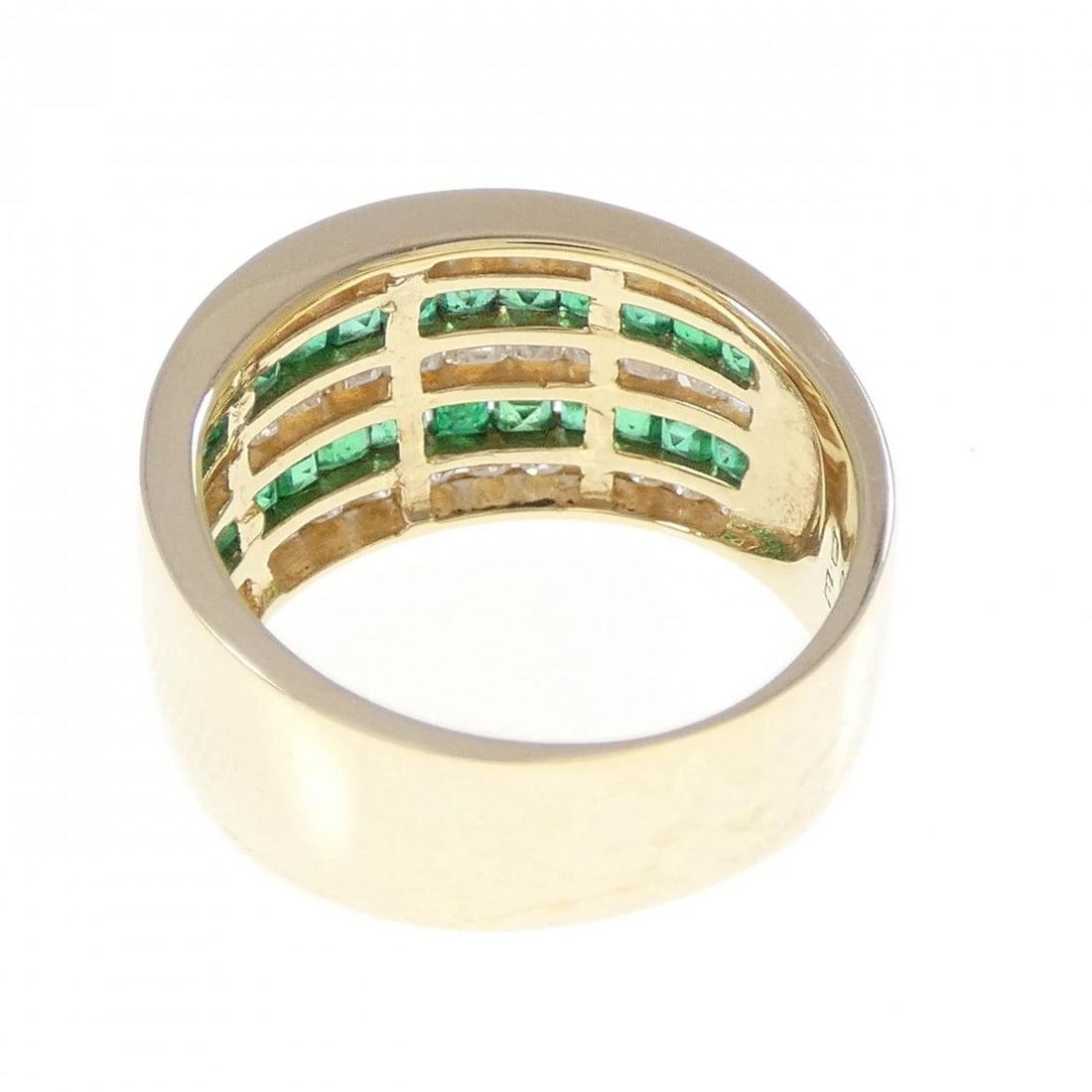 K18YG EMERALD RING - 3