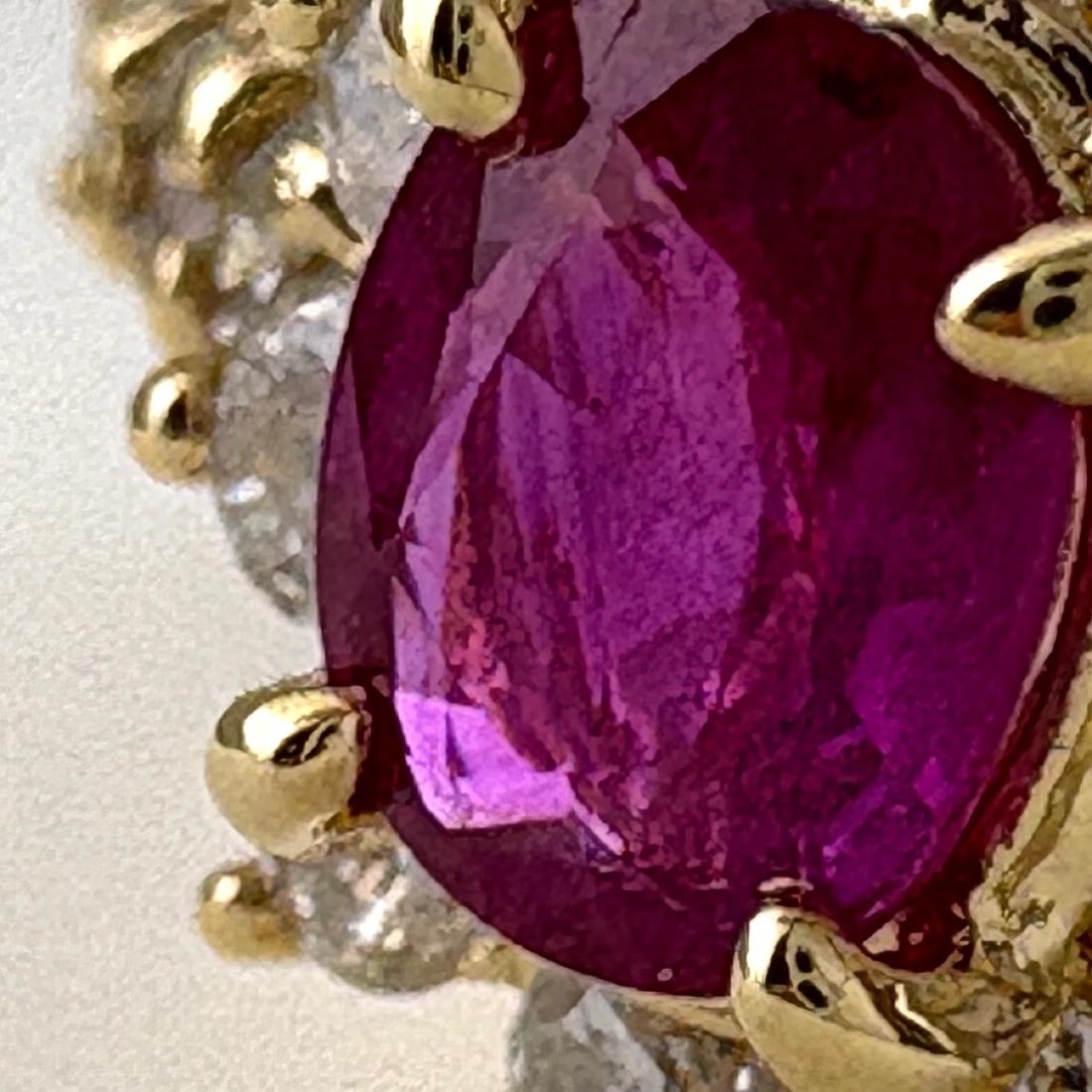 RUBY DESIGN YG YELLOWGOLD MELEE DIAMOND RING - 2