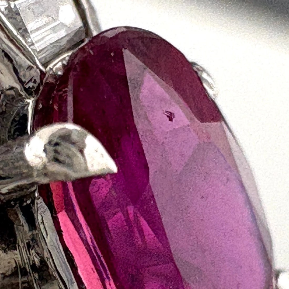 RUBY DESIGN PLATINUM MELEE DIAMOND RING - 2