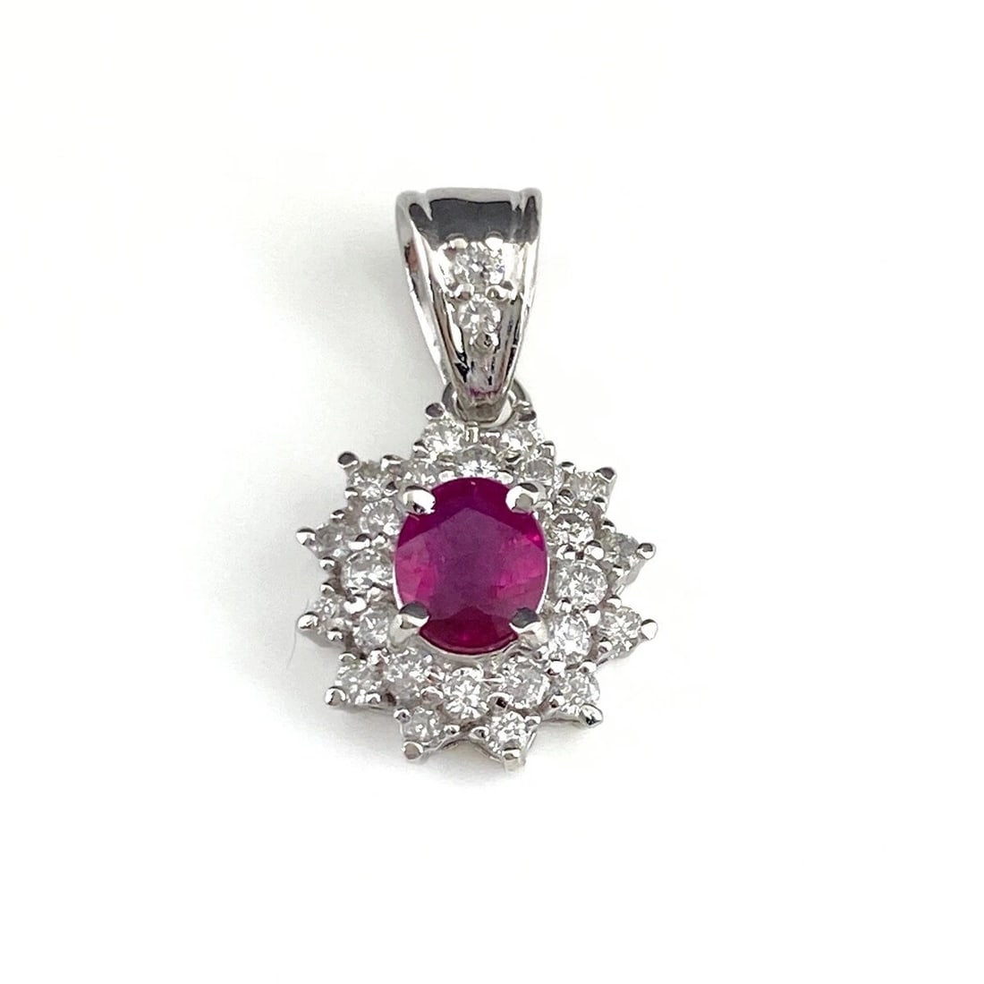RUBY DESIGN PLATINUM MELEE DIAMOND PENDANT HEAD (1 of 2)