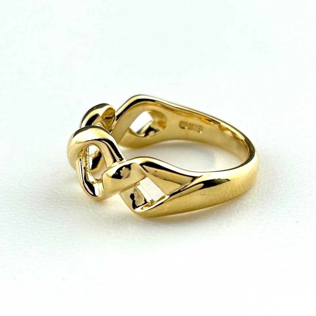 MIKIMOTO MELEE DIAMOND DESIGN RING YG YELLOWGOLD (1 of 2)