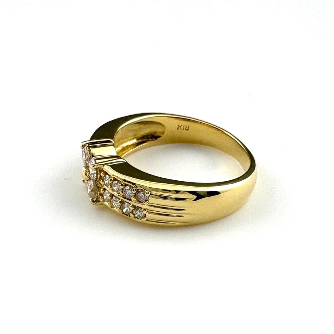 FLOWER MOTIF DESIGN RING YG YELLOWGOLD (1 of 2)