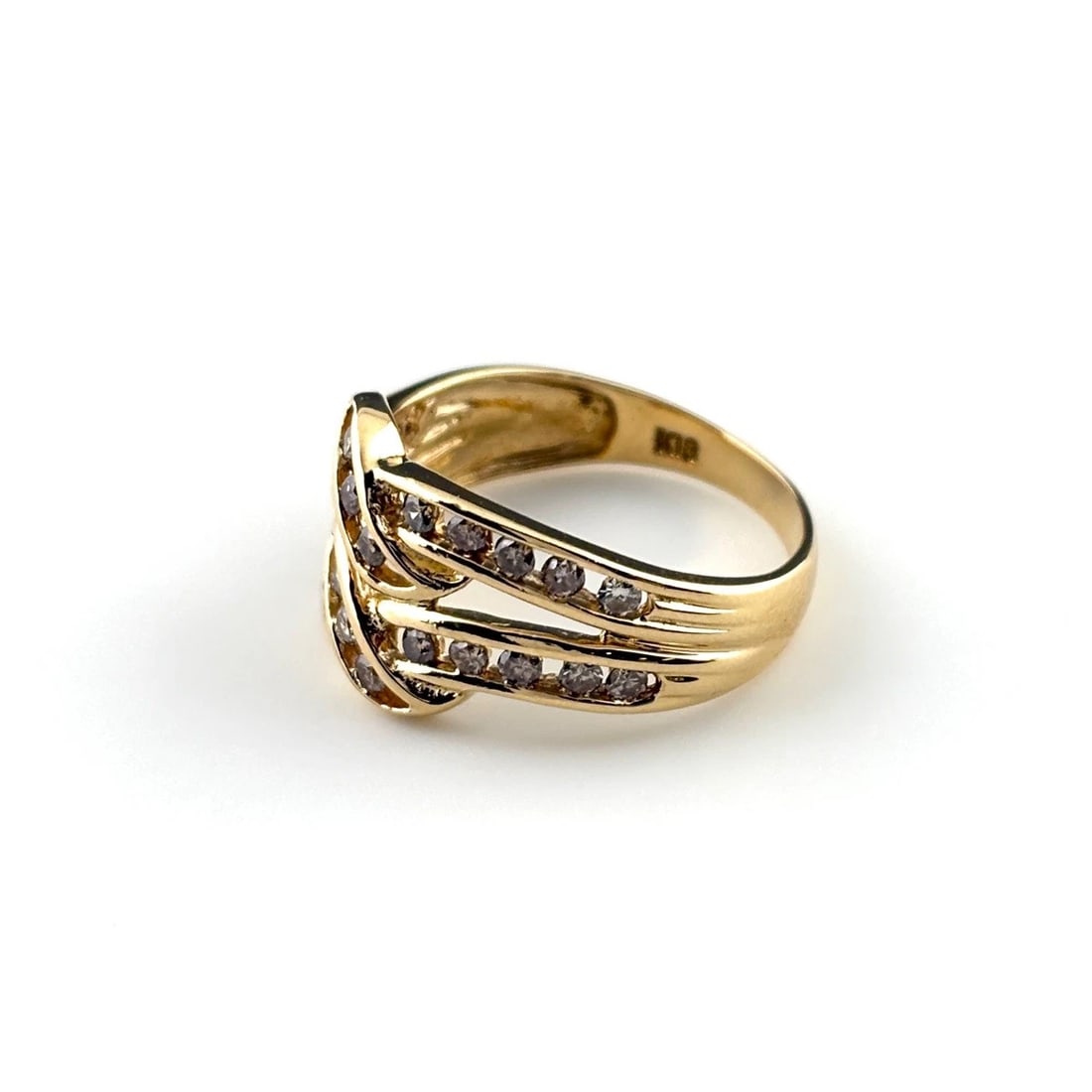 MELEE DIAMOND DESIGN YG YELLOWGOLD RING (1 of 2)