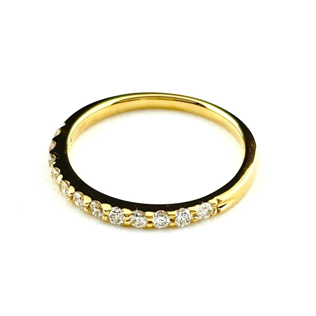 MELEE DIAMOND DESIGN YG YELLOW GOLD RING: Melee diamond design YG Yellow Gold Ring Brand: Unbranded Type: Ring Material: 18K, Color: Yellow Gold Size: US 6 Accessories: None Accessories Notice: When purchasing pre-owned goods, ple
