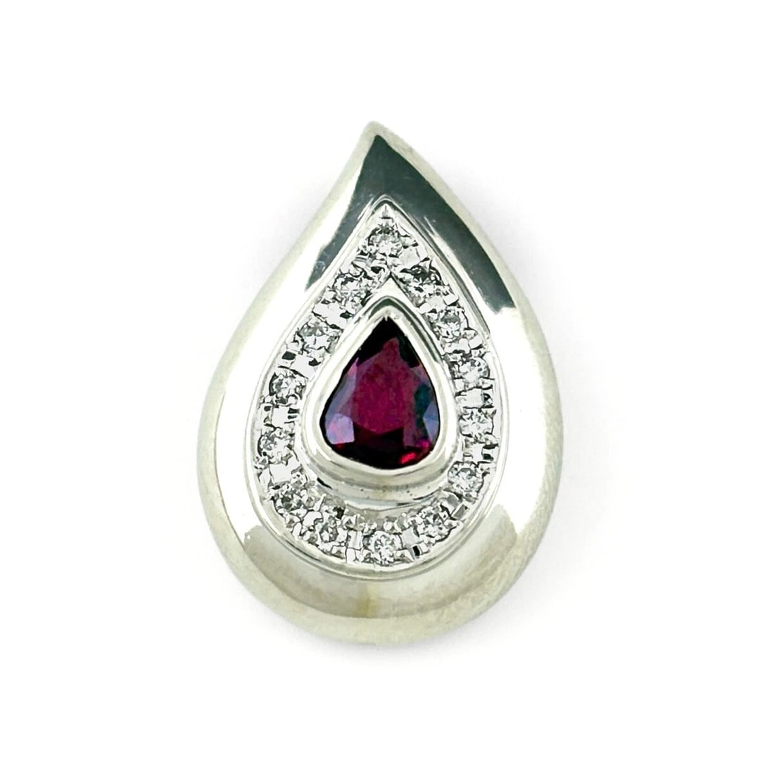 RUBY DESIGN PENDANT HEAD PLATINUM MELEE DIAMOND PENDANT HEAD: Ruby Design Pendant Head Platinum Melee diamond Pendant Head Brand: Unbranded Type: Pendant Head Material: Pt900, Main Stone/Creation Ruby Color: Platinum Size: Pendant size 19.9×13.5mm(0.8") Ins