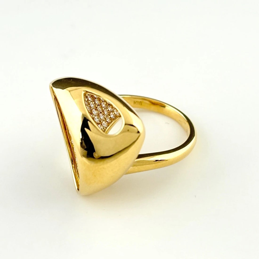 MELEE DIAMOND DESIGN YG YELLOWGOLD RING (1 of 3)