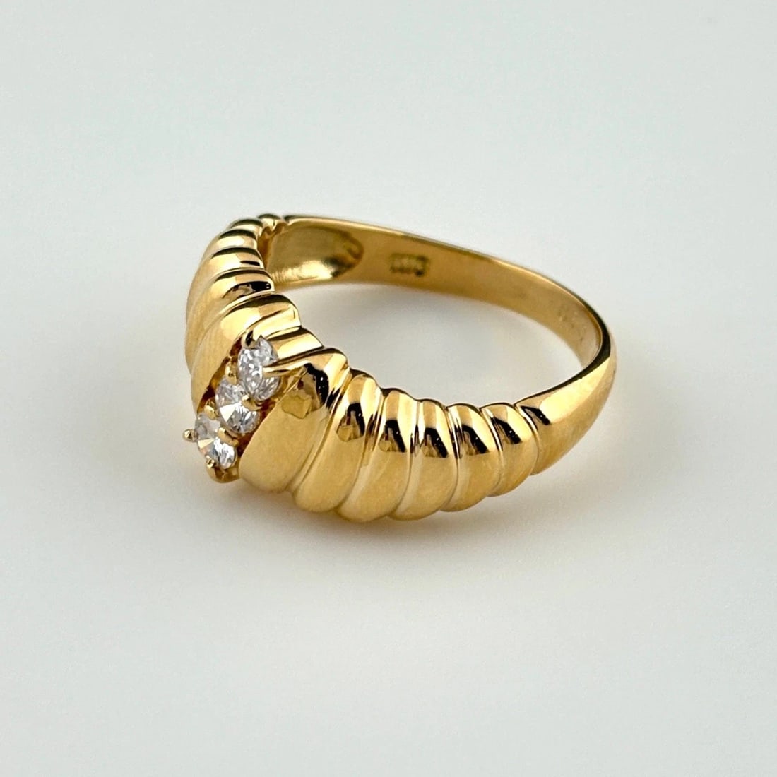 MELEE DIAMOND DESIGN YG YELLOWGOLD RING (1 of 2)
