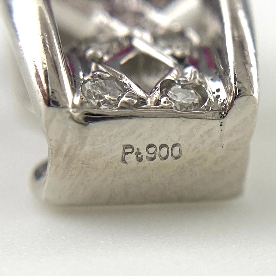 RUBY DESIGN PENDANT HEAD PLATINUM MELEE DIAMOND - 4