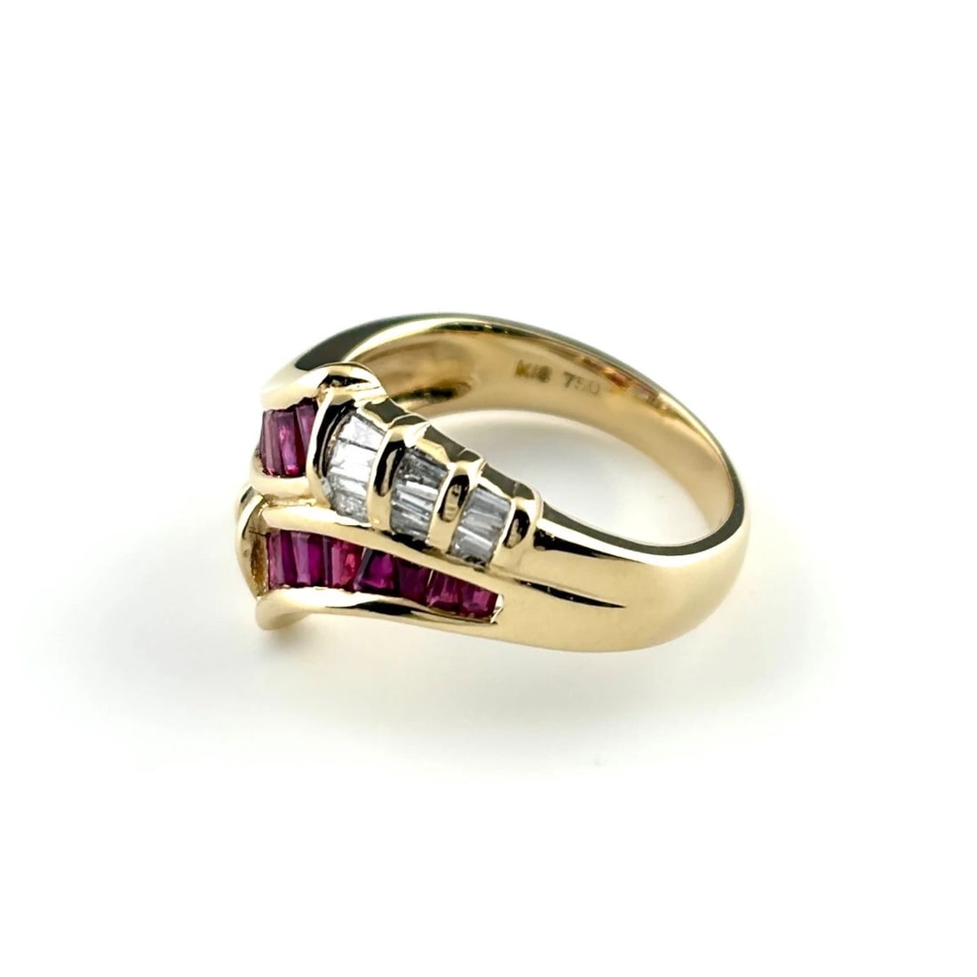 RUBY DESIGN YG YELLOWGOLD MELEE DIAMOND RING (1 of 2)