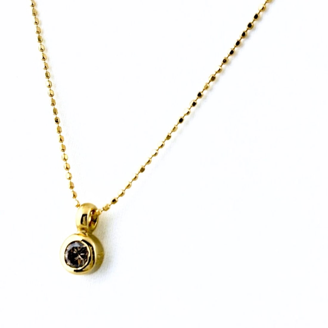 DIAMOND DESIGN YG YELLOWGOLD PENDANT NECKLACE (1 of 3)