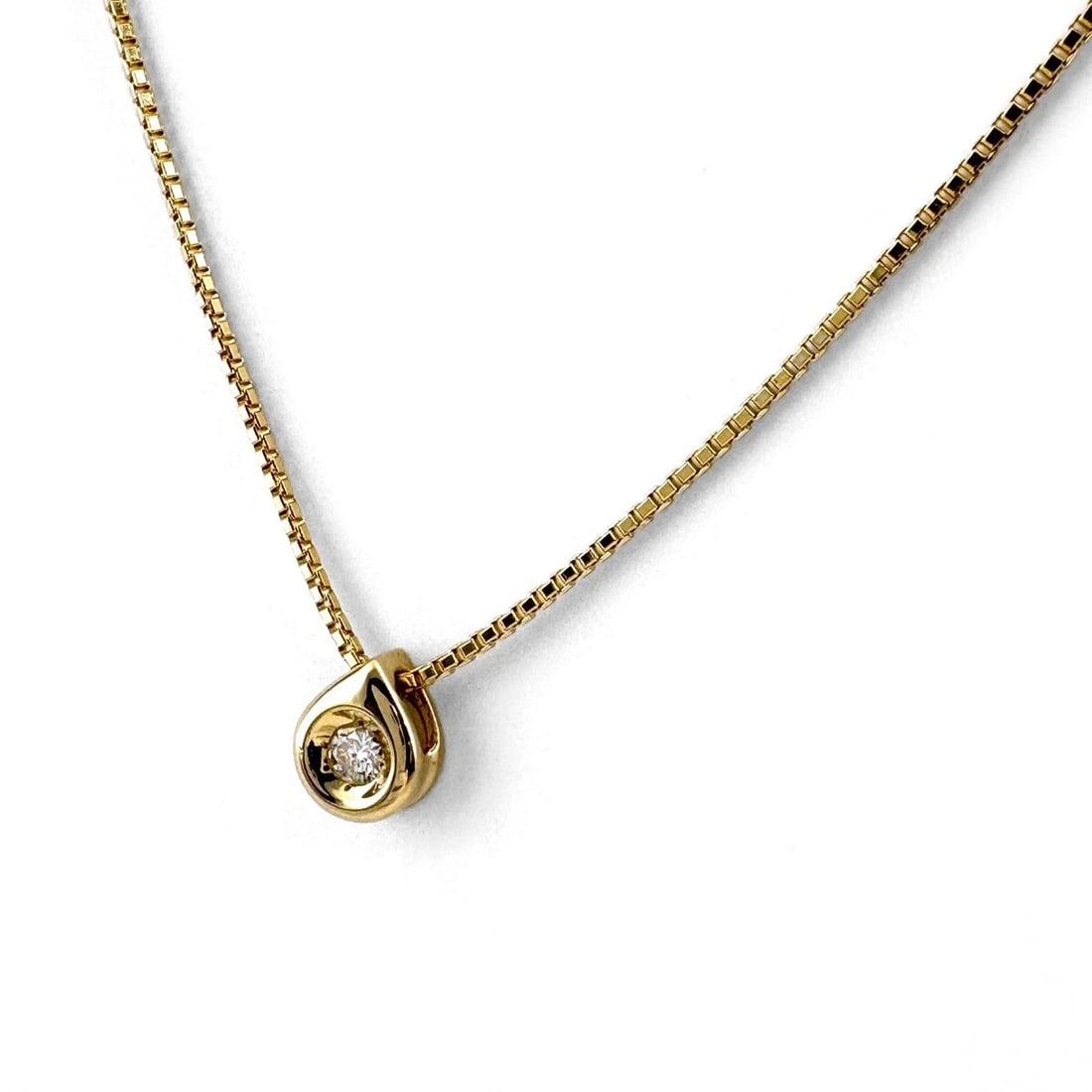 DIAMOND DESIGN YG YELLOWGOLD PENDANT NECKLACE (1 of 4)