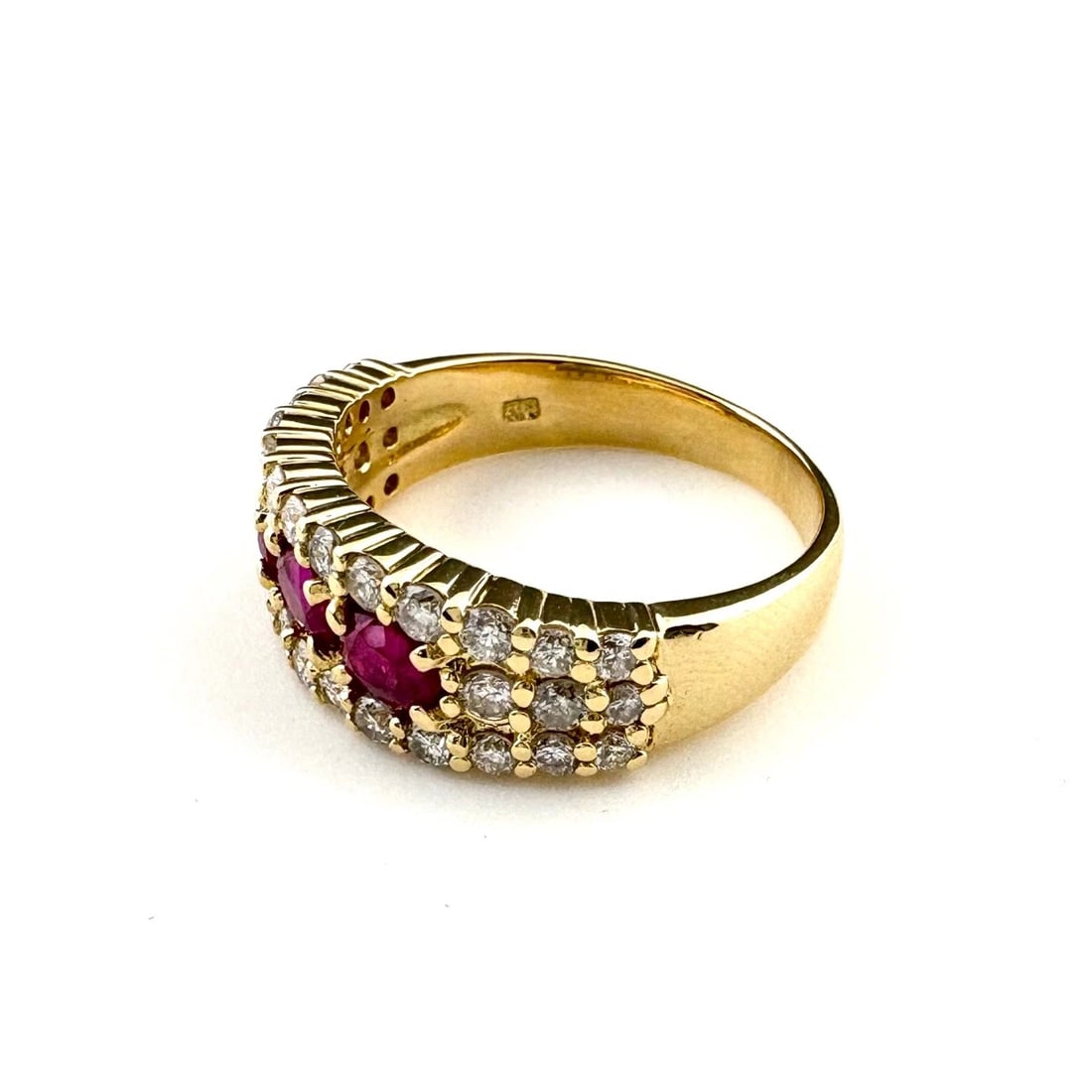 RUBY DESIGN YG YELLOWGOLD MELEE DIAMOND RING (1 of 2)
