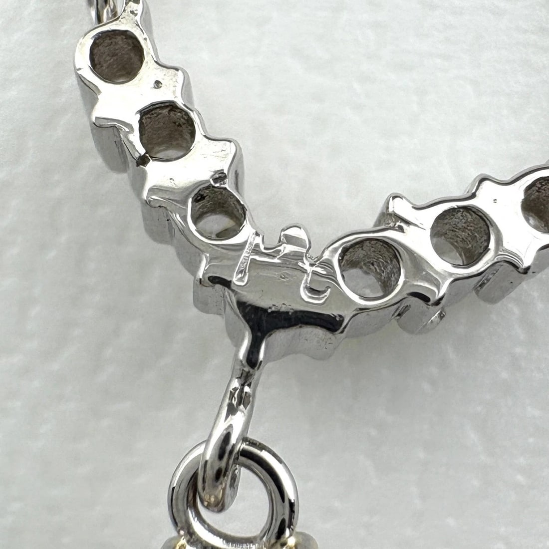 RUBY DESIGN NECKLACE PLATINUM MELEE DIAMOND - 4