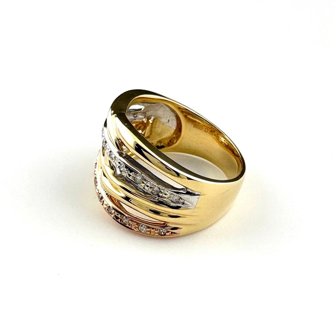 THREE COLOR DESIGN RING YG YELLOWGOLD (1 of 2)