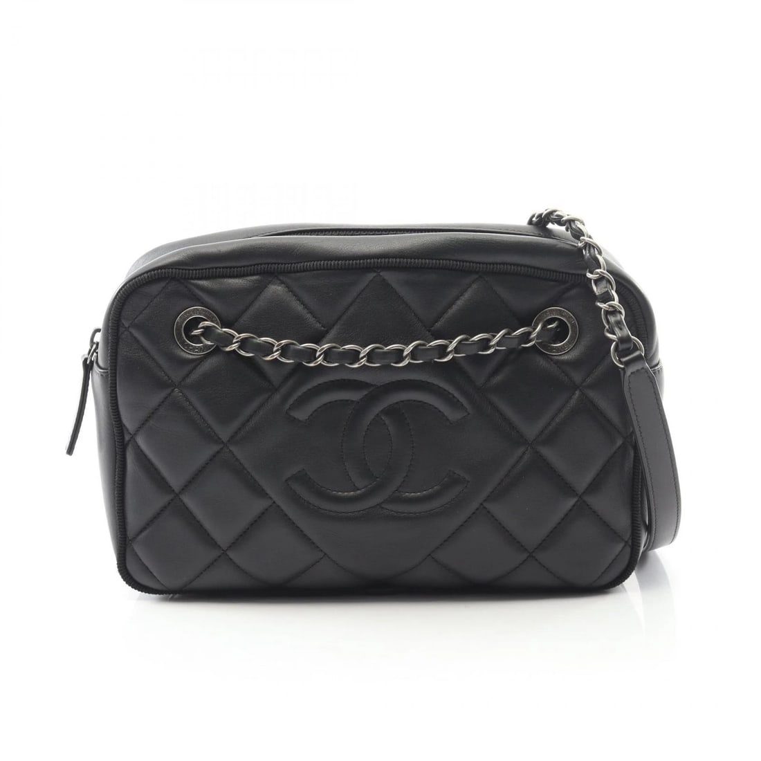 CHANEL MATELASSE CHAIN SHOULDER BAG LAMBSKIN LEATHER BLACK SHOULDER BAG: CHANEL Matelasse chain Shoulder Bag Lambskin leather Black Shoulder Bag Brand: CHANEL Type: Shoulder Bag Material: Lambskin (sheep leather) Color: Black??ish colors Size: (H:6.7" x W:9.6" x