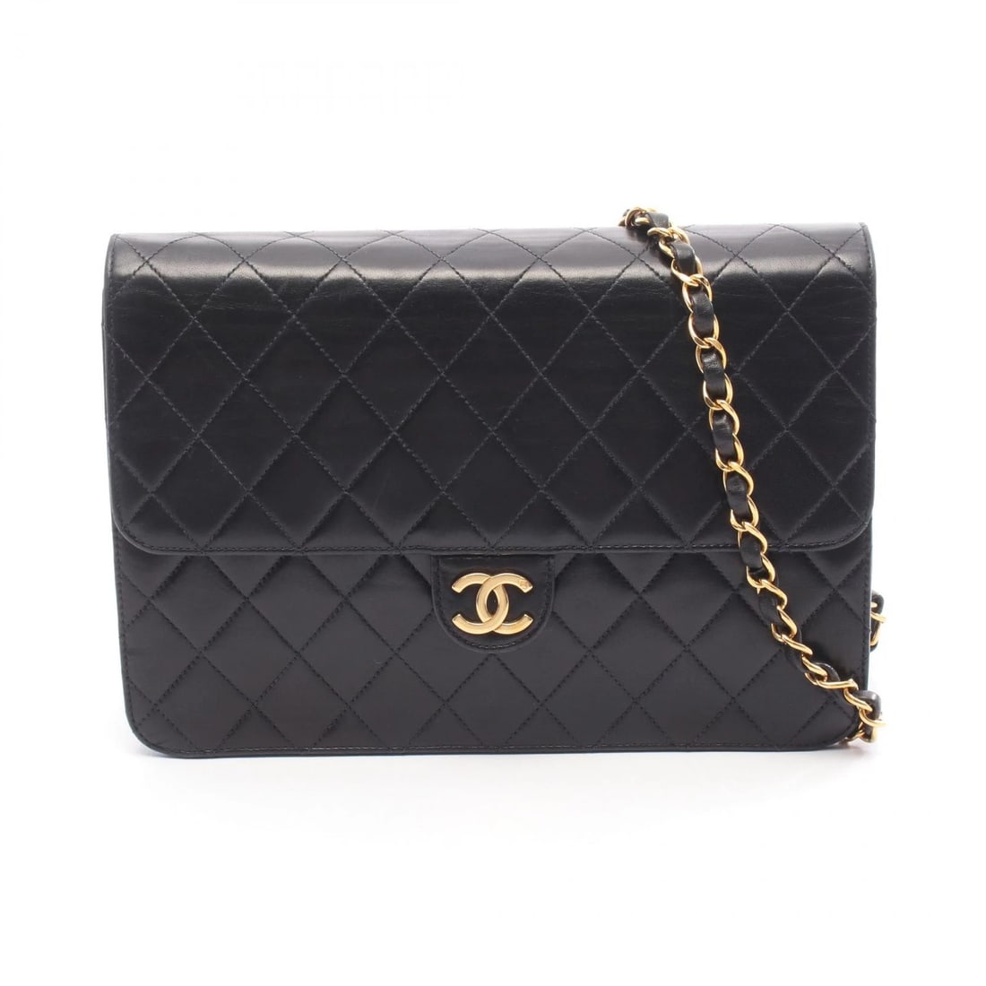 CHANEL MATELASSE CHAIN SHOULDER HANDBAG SHOULDER BAG: CHANEL Matelasse Chain Shoulder Handbag Shoulder Bag Brand: CHANEL Type: Shoulder Bag Material: Lambskin (sheep leather) Color: Black??ish colors Size: (H:7.3" x W:9.8" x D:3.1") Strap