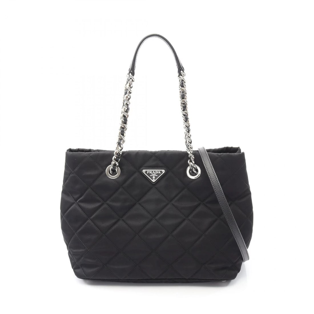 PRADA TESSUTO IMPUNTU CROSSBODY CHAIN TOTE BAG TOTE BAG (1 of 5)