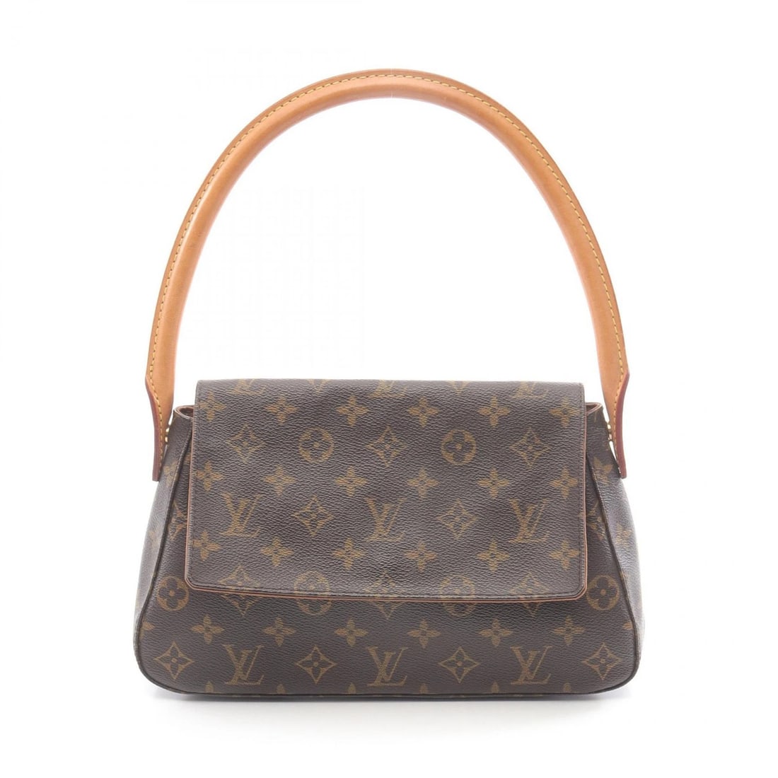 LOUIS VUITTON MINI LOOPING HANDBAG: LOUIS VUITTON Mini looping Handbag Brand: LOUIS VUITTON Type: Handbag Material: Monogram × PVC coated canvas × leather Color: Brown??ish colors Size: (H:6.3" x W:11.0" x D:3.1") Handle?52cm(20.5