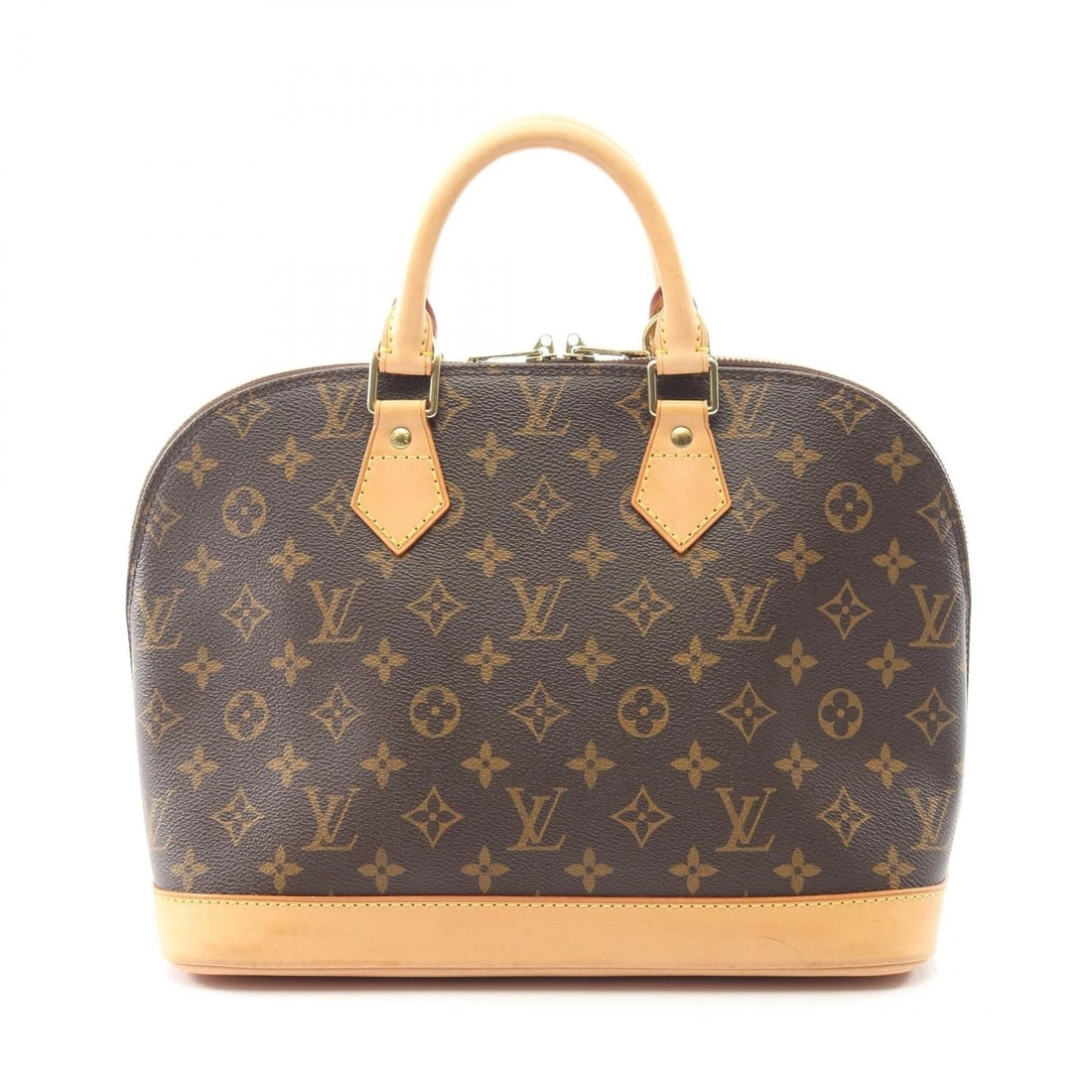 LOUIS VUITTON ALMA PM HANDBAG: LOUIS VUITTON Alma PM Handbag Brand: LOUIS VUITTON Type: Handbag Material: Monogram × PVC coated canvas × leather Color: Brown??ish colors Size: (H:9.3" x W:11.8" x D:6.3") Handle?29cm(11.4") A