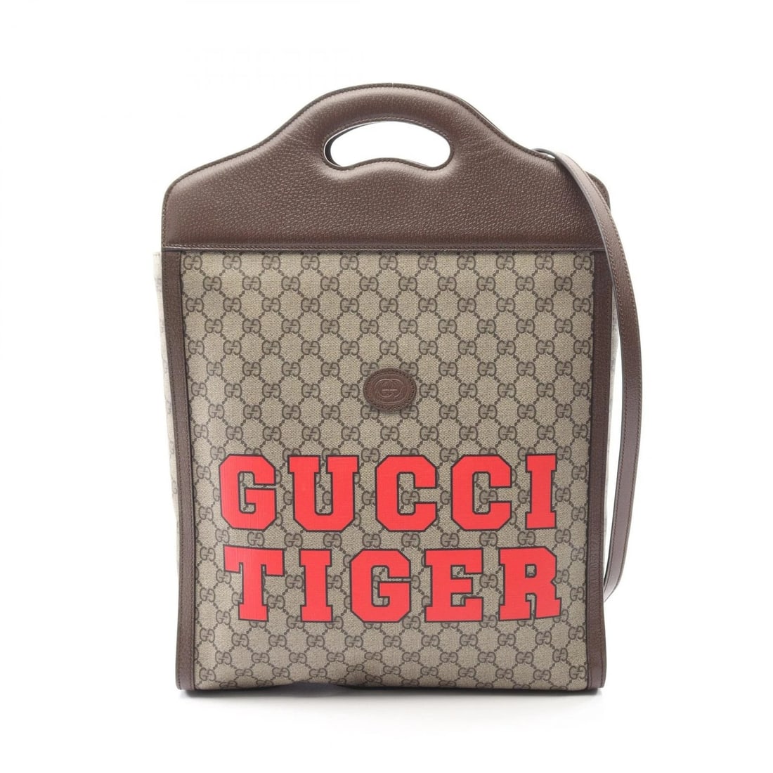 GUCCI GG SUPREME TOTE CROSSBODY HANDBAG TOTE BAG: GUCCI GG Supreme Tote Crossbody Handbag Tote Bag Brand: GUCCI Type: Tote Bag Material: PVC coated canvas × leather Color: Beige??ish colors × Brown??ish colors × Multicolor??ish colors Size: (H