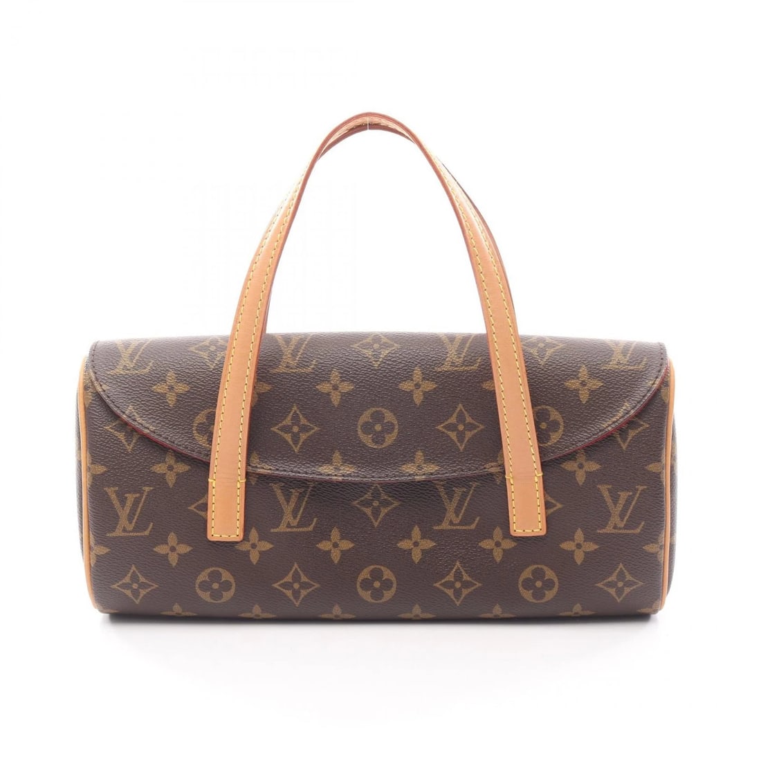 LOUIS VUITTON SONATINE HAND FLAP BAG HANDBAG: LOUIS VUITTON Sonatine Hand Flap Bag Handbag Brand: LOUIS VUITTON Type: Handbag Material: PVC coated canvas × leather Color: Brown??ish colors Size: (H:5.5" x W:11.0" x D:2.4") Handle?40cm(15.7")