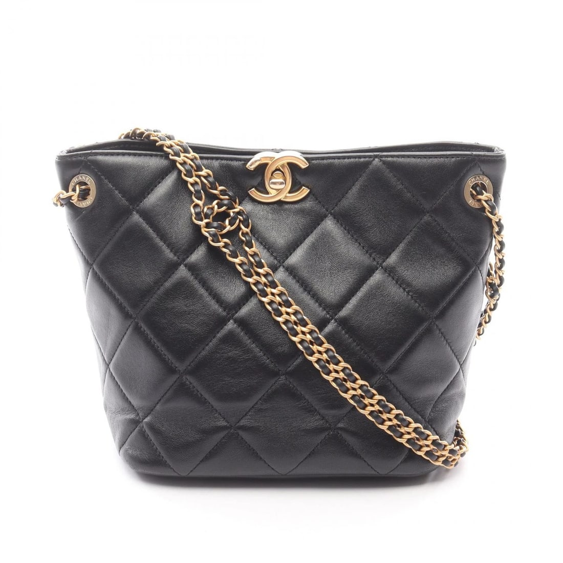 CHANEL MATELASSE SMALL HOBO CHAIN SHOULDER HANDBAG SHOULDER BAG: CHANEL Matelasse Small Hobo Chain Shoulder Handbag Shoulder Bag Brand: CHANEL Type: Shoulder Bag Material: Lambskin (sheep leather) Color: Black??ish colors Size: (H:6.9" x W:6.7" x D:4.9") Should