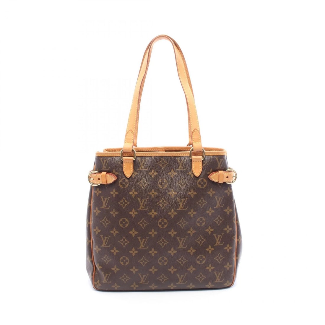 LOUIS VUITTON BATIGNOLLES VERTICAL SHOULDER TOTE BAG TOTE BAG: LOUIS VUITTON Batignolles Vertical Shoulder Tote Bag Tote Bag Brand: LOUIS VUITTON Type: Tote Bag Material: Monogram × PVC coated canvas × leather Color: Brown??ish colors Size: (H:11.4" x