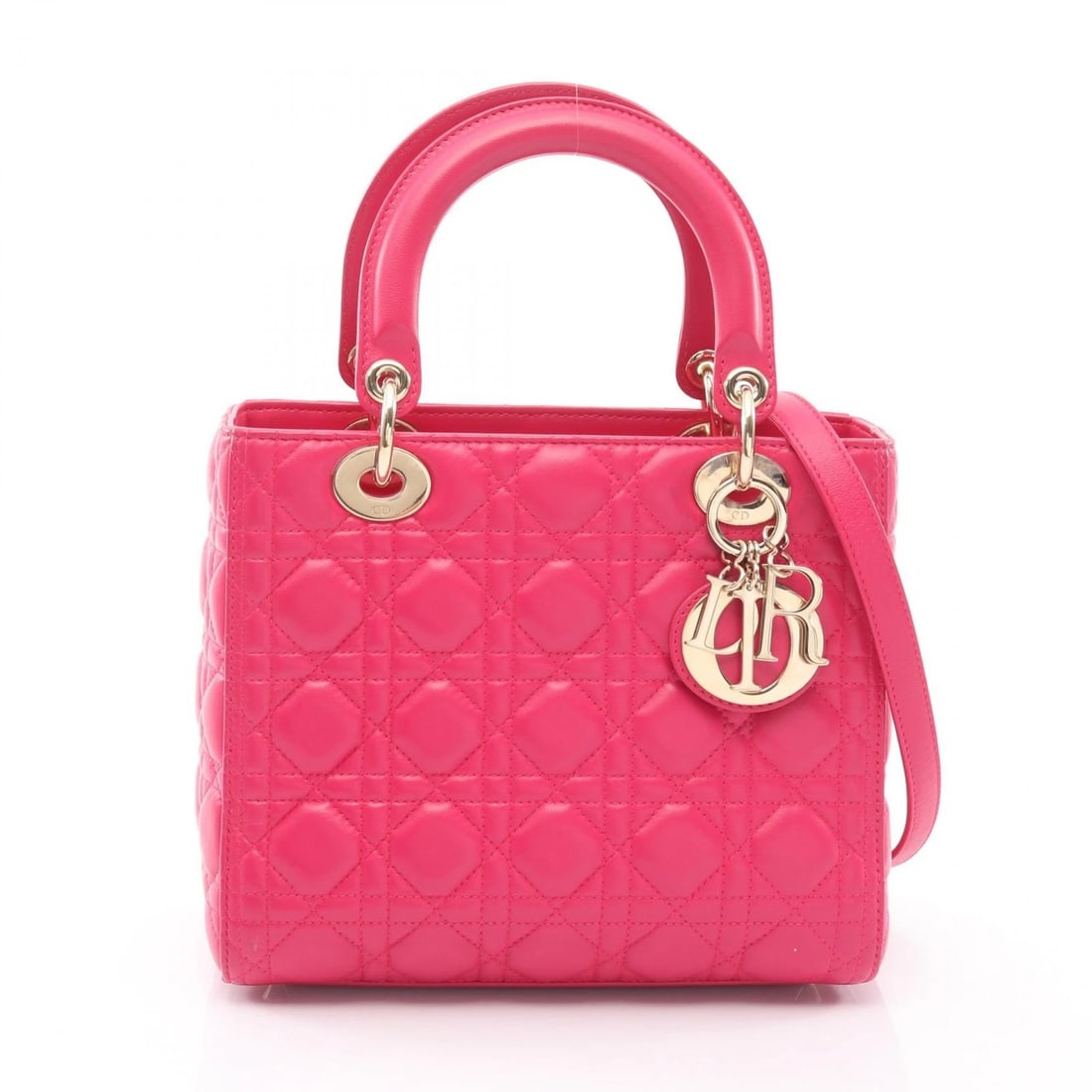CHRISTIAN DIOR LADY DIOR CANNAGE SHOULDER HANDBAG (1 of 7)
