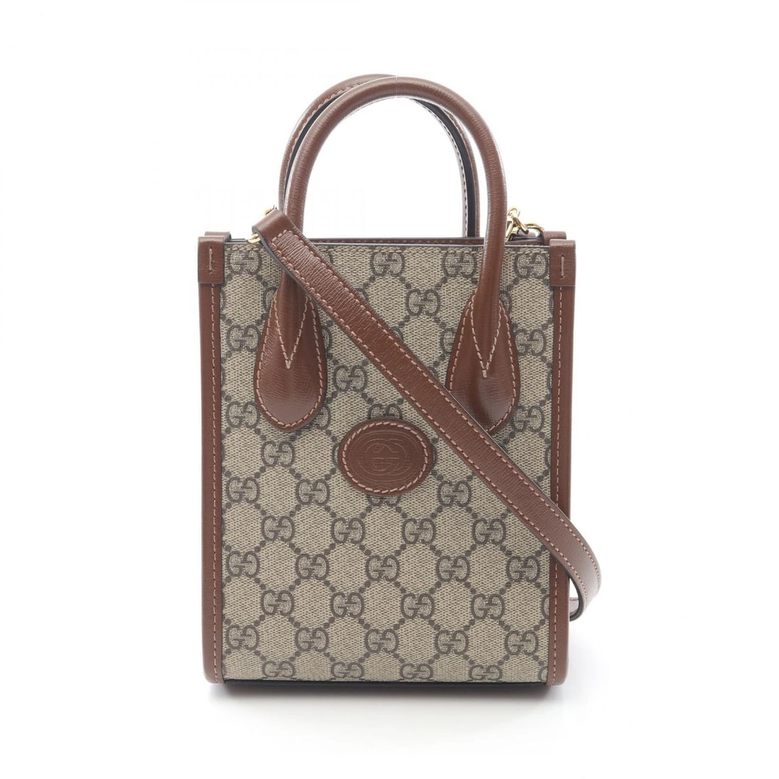 GUCCI INTERLOCKING G MINI TOTE SHOULDER BAG HANDBAG (1 of 4)