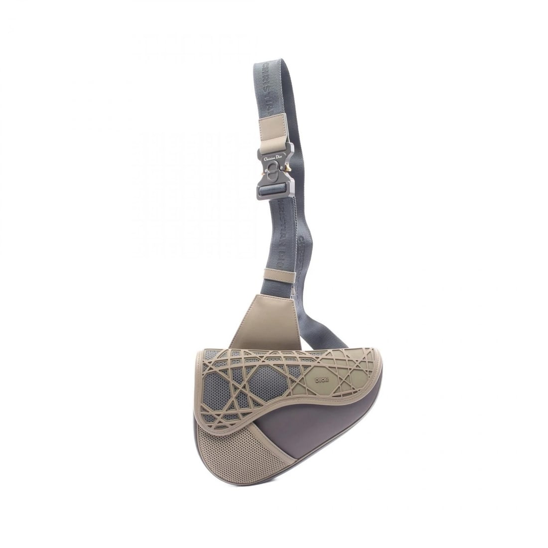 CHRISTIAN DIOR SADDLE SADDLE WAIST BUM BAG WAIST BAG BODY BAG: Christian Dior SADDLE saddle Waist bum bag Waist bag Body bag Brand: Christian Dior Type: Waist bag Body bag Material: Nylon × leather × Mesh/Rubber Color: Gray??ish colors × Beige??ish colors