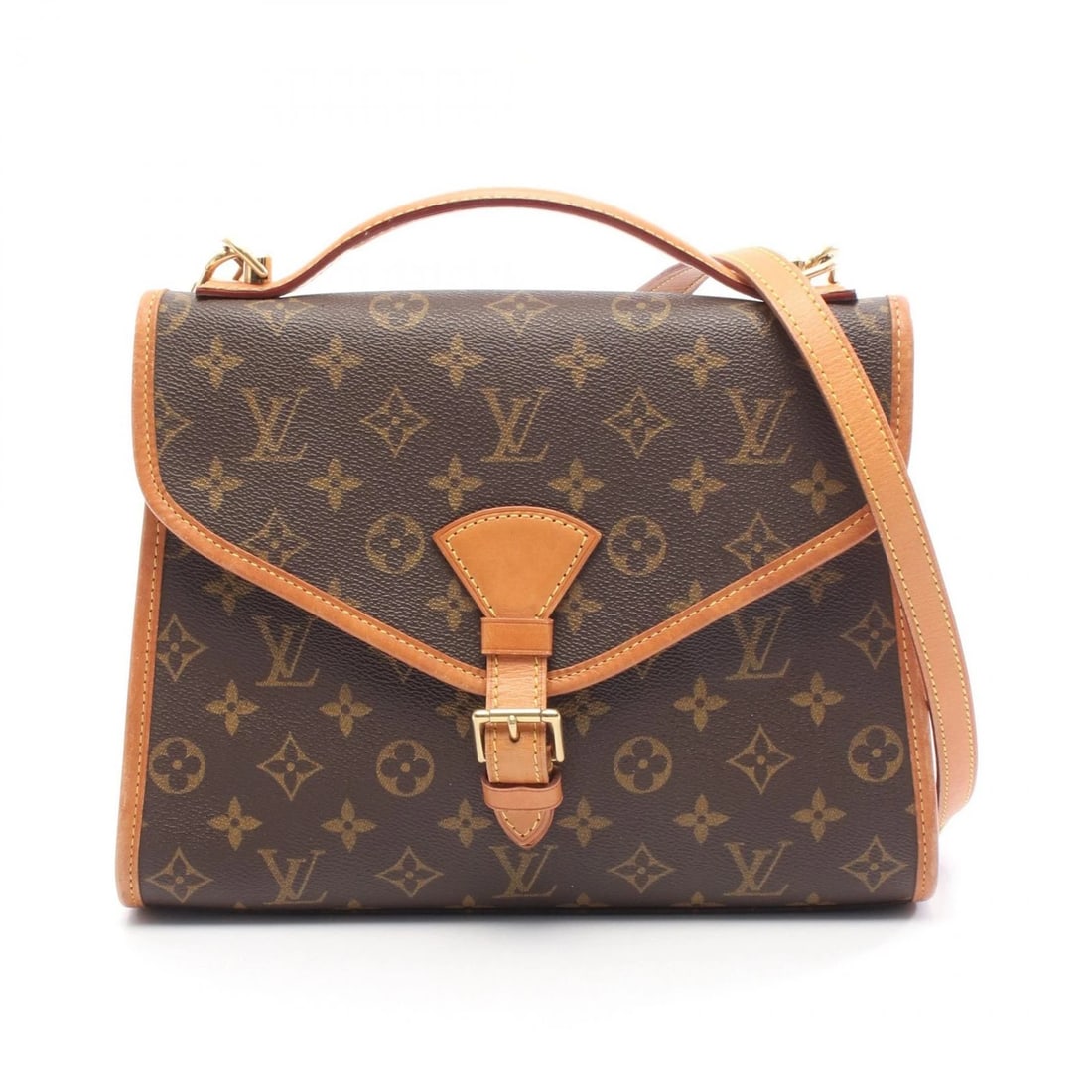 LOUIS VUITTON BEL AIR SHOULDER HANDBAG: LOUIS VUITTON Bel Air shoulder Handbag Brand: LOUIS VUITTON Type: Handbag Material: Monogram × PVC coated canvas × leather Color: Brown??ish colors Size: (H:7.9" x W:11.0" x D:3.9") Handle?18cm(