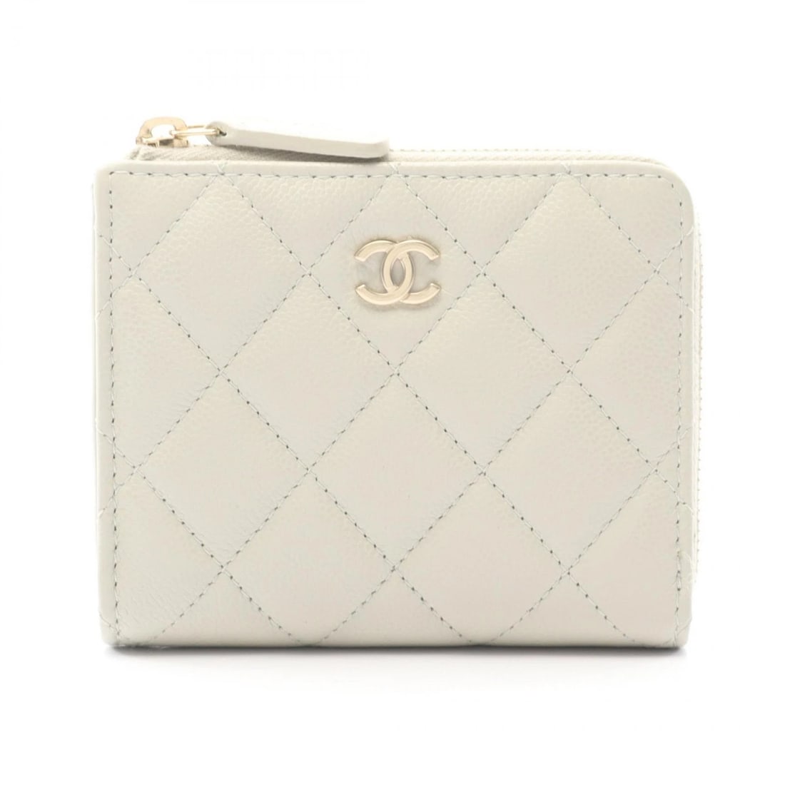 CHANEL MATELASSE ZIPPY ROUND WALLET LEATHER GRAINED ROUND WALLET (1 of 6)