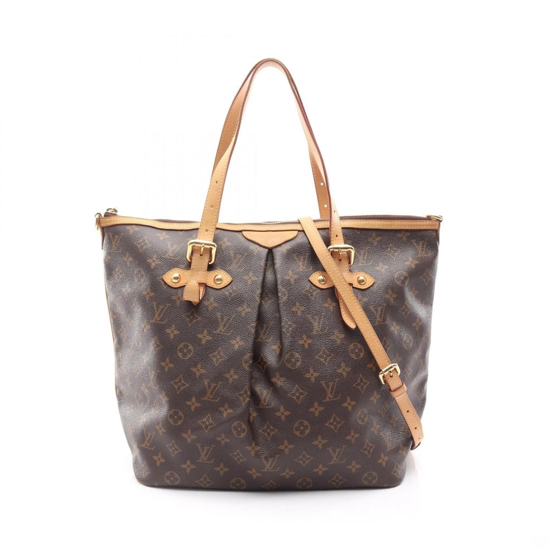LOUIS VUITTON PALERMO GM SHOULDER TOTE BAG SHOULDER BAG: LOUIS VUITTON Palermo GM Shoulder Tote Bag Shoulder Bag Brand: LOUIS VUITTON Type: Shoulder Bag Material: Monogram × PVC coated canvas × leather Color: Brown??ish colors Size: (H:13.8" x W:13.4"