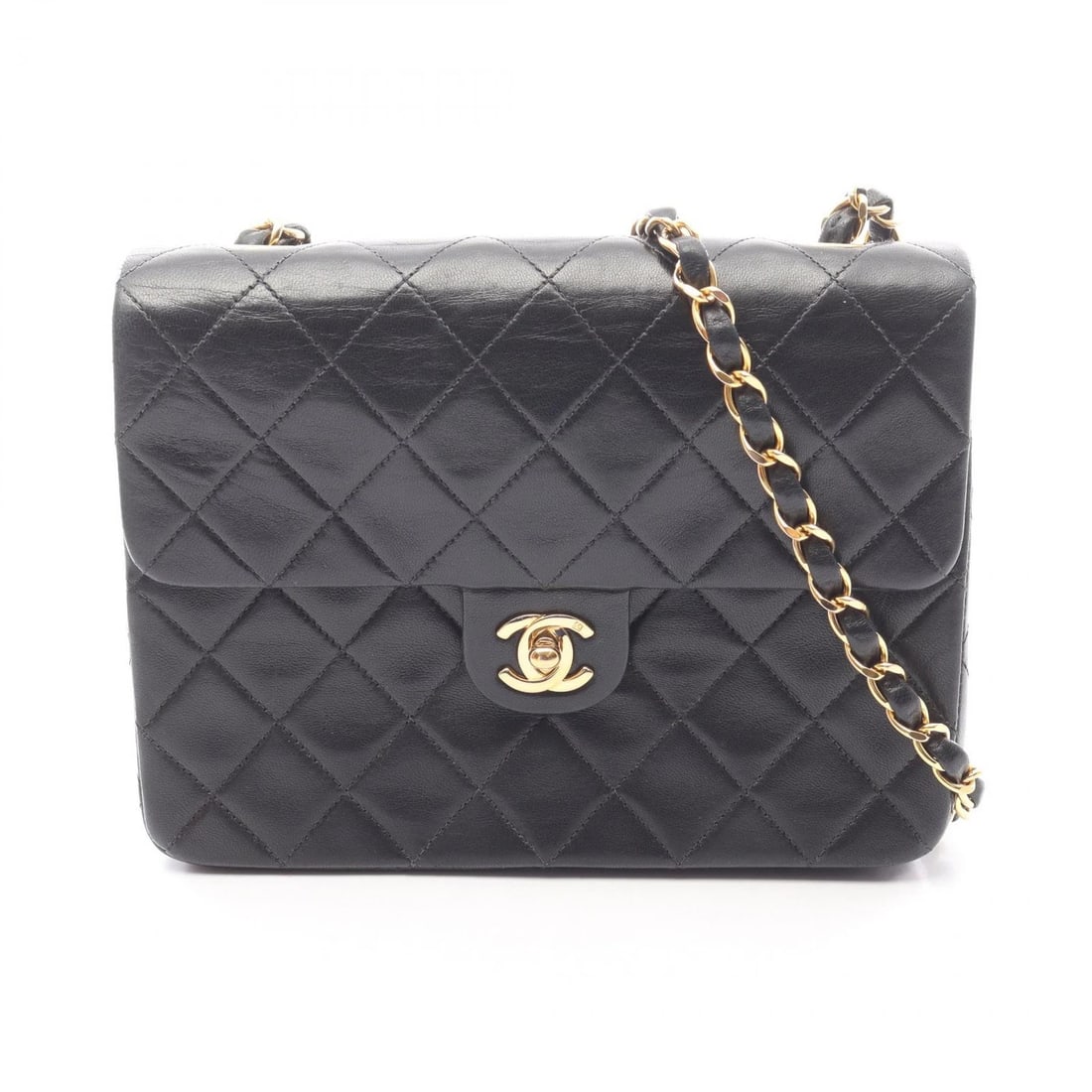 CHANEL MINI MATELASSE 20 CROSSBODY CHAIN SHOULDER BAG: CHANEL Mini Matelasse 20 Crossbody Chain Shoulder Bag Brand: CHANEL Type: Shoulder Bag Material: Lambskin (sheep leather) Color: Black??ish colors Size: (H:5.9" x W:7.9" x D:2.4") Shoulder?111cm(4