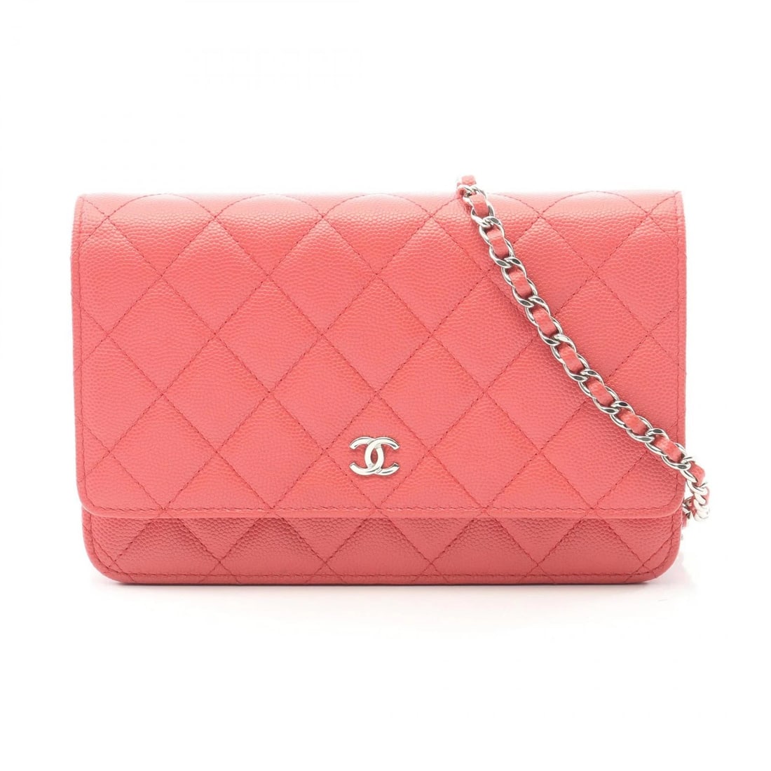 CHANEL MATELASSE CHAIN CROSSBODY SHOULDER BAG LEATHER SHOULDER BAG: CHANEL Matelasse chain crossbody Shoulder Bag leather Shoulder Bag Brand: CHANEL Type: Shoulder Bag Material: leather × Calfskin (cowhide) Color: Pink??ish colors Size: (H:4.7" x W:7.5" x D:1.2")