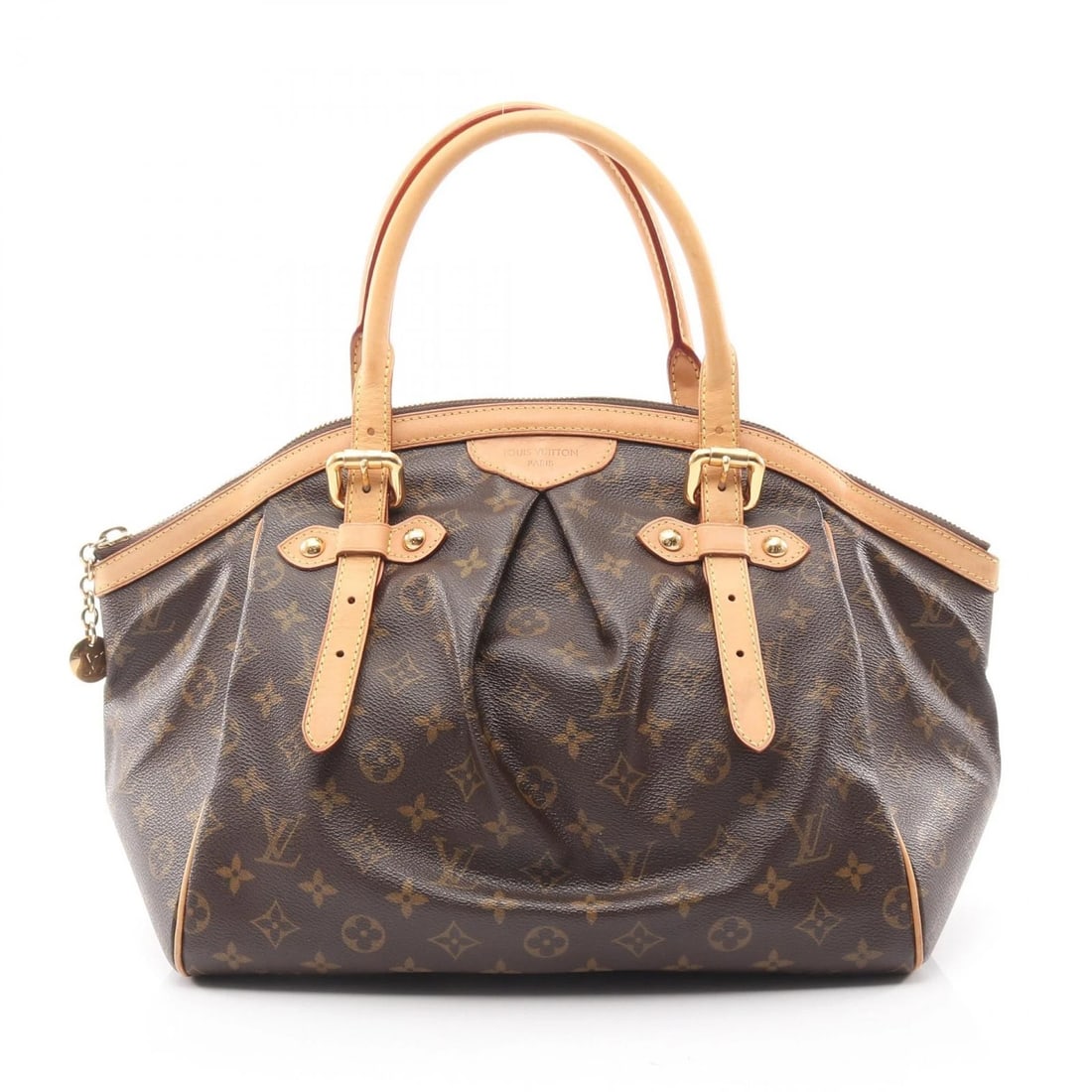 LOUIS VUITTON TIVOLI GM SHOULDER HANDBAG: LOUIS VUITTON Tivoli GM Shoulder Handbag Brand: LOUIS VUITTON Type: Handbag Material: Monogram × PVC coated canvas × leather Color: Brown??ish colors Size: (H:10.6" x W:13.0" x D:7.5") Handle?43