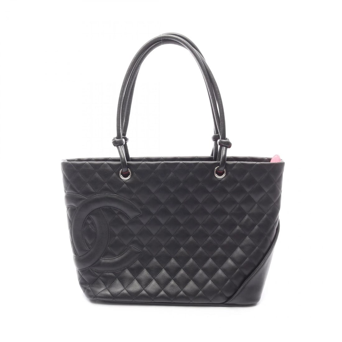 CHANEL CAMBON LINE LARGE TOTE SHOULDER BAG TOTE BAG: CHANEL Cambon Line Large Tote shoulder Bag Tote Bag Brand: CHANEL Type: Tote Bag Material: leather Color: Black??ish colors Size: (H:9.8" x W:11.8" x D:5.9") Strap drop?20cm(7.9")