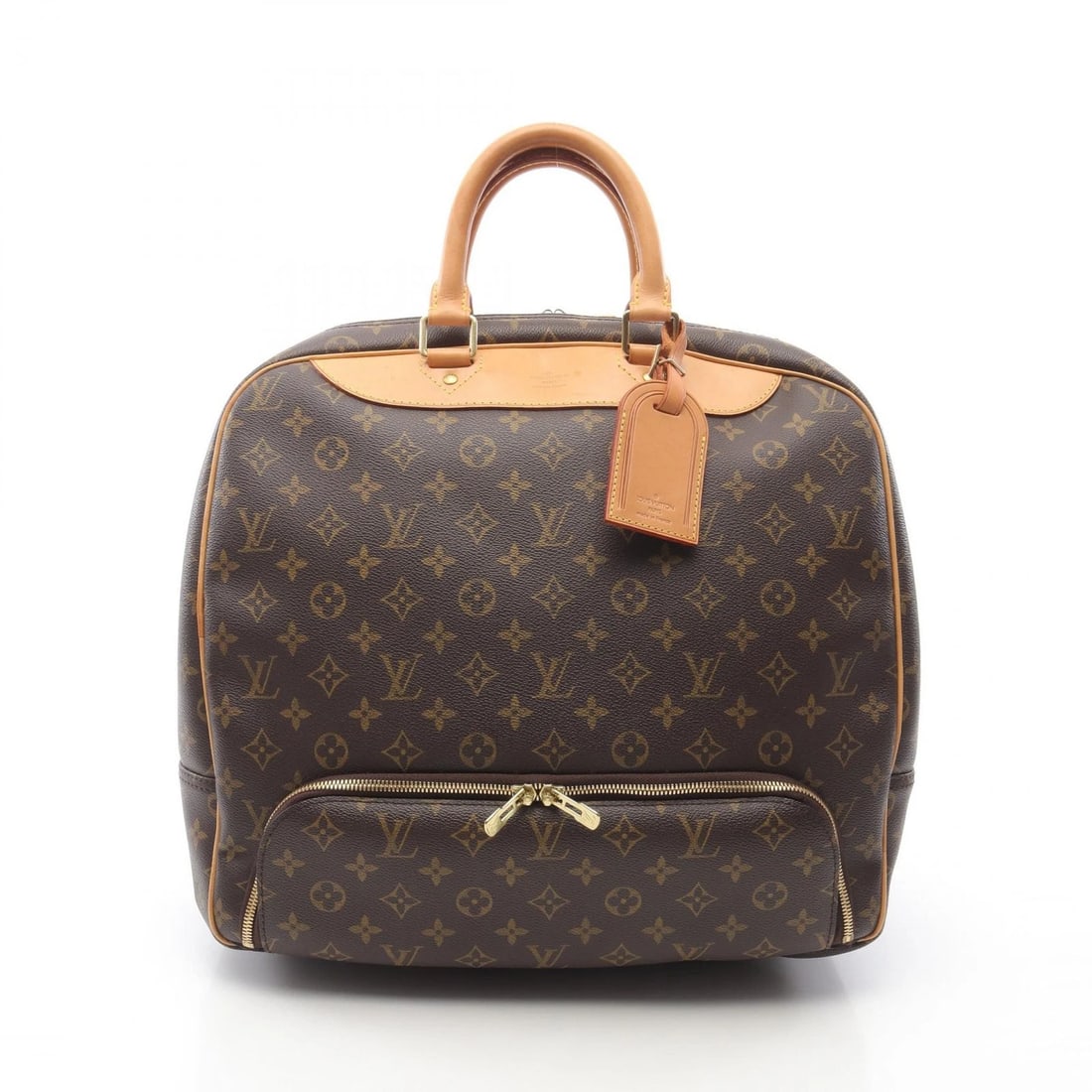 LOUIS VUITTON EVASION HANDBAG MONOGRAM BOSTON BAG: LOUIS VUITTON Evasion Handbag Monogram Boston bag Brand: LOUIS VUITTON Type: Boston bag Material: Monogram × PVC coated canvas × leather Color: Brown??ish colors Size: (H:15.7" x W:15.0" x D:10.