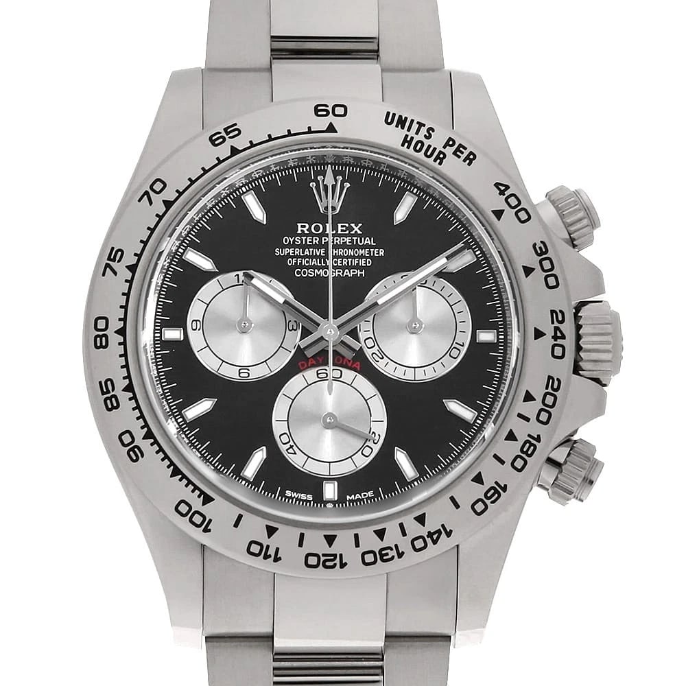 ROLEX COSMOGRAPH DAYTONA BLACK X STEEL WRIST WATCH (1 of 6)