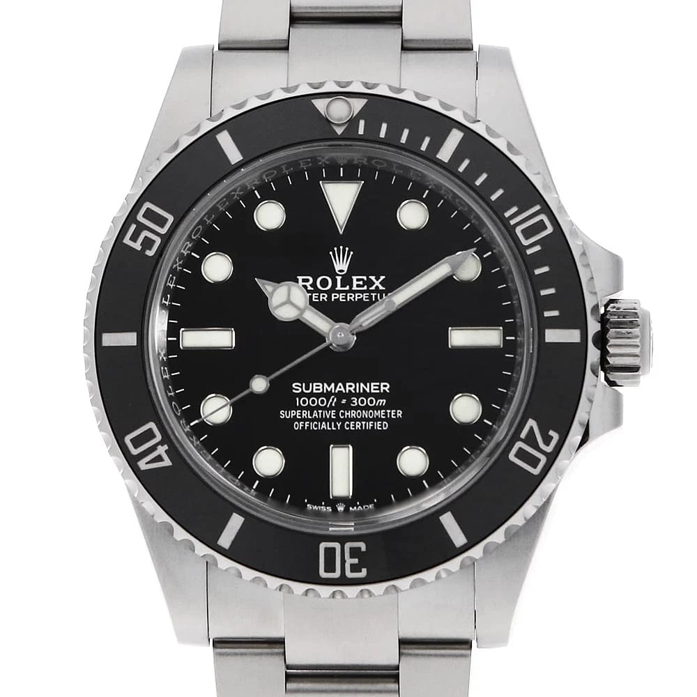 ROLEX SUBMARINER NO DATE BLACK WRIST WATCH: ROLEX SUBMARINER No Date black Wrist Watch Brand: ROLEX Type: Wrist watch Material: Band Material Stainless Steel, Case Material Stainless Steel Color: Black Size: Case:W41mm Circumference of Wris