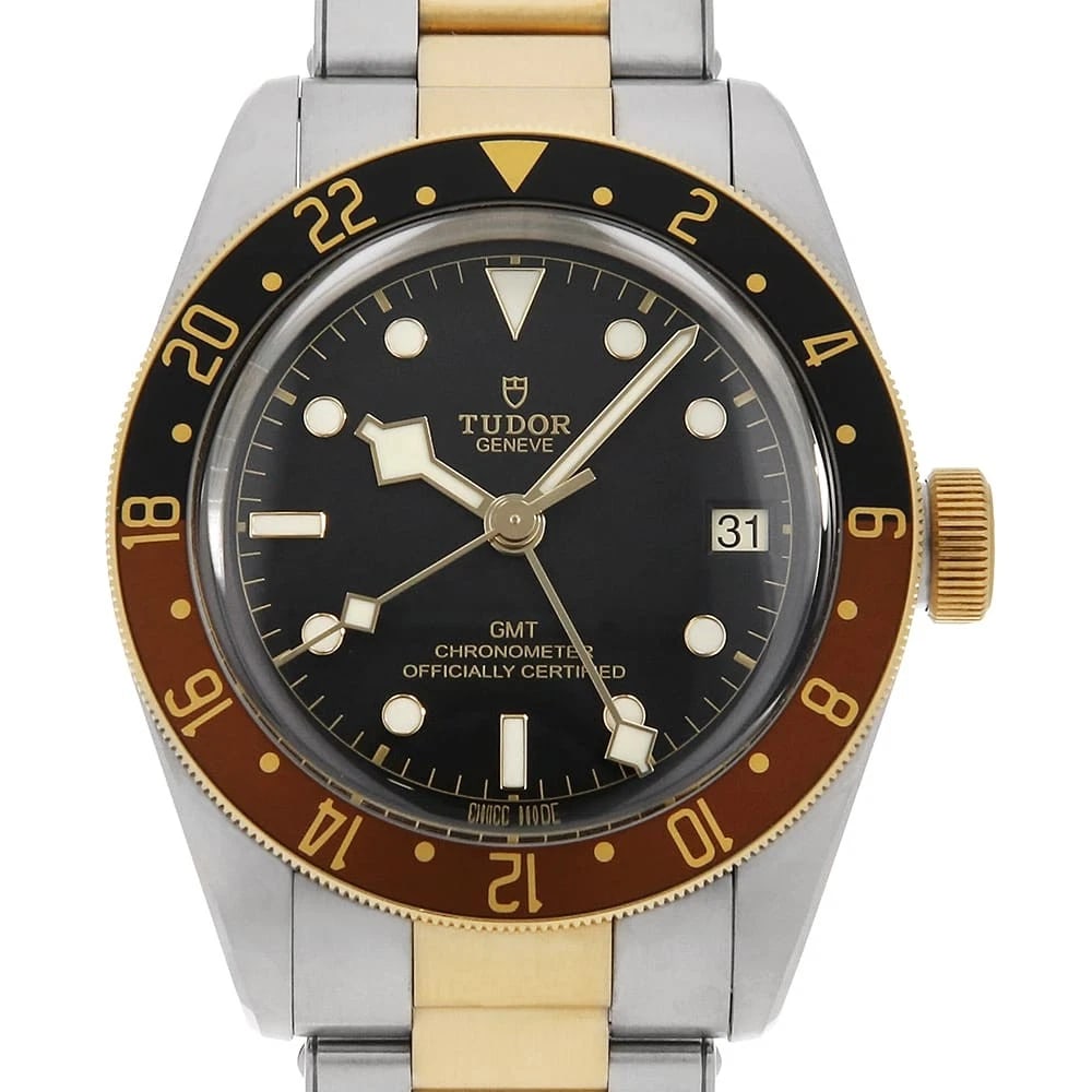 TUDOR HERITAGE BLACK GMT WRIST WATCH (1 of 3)
