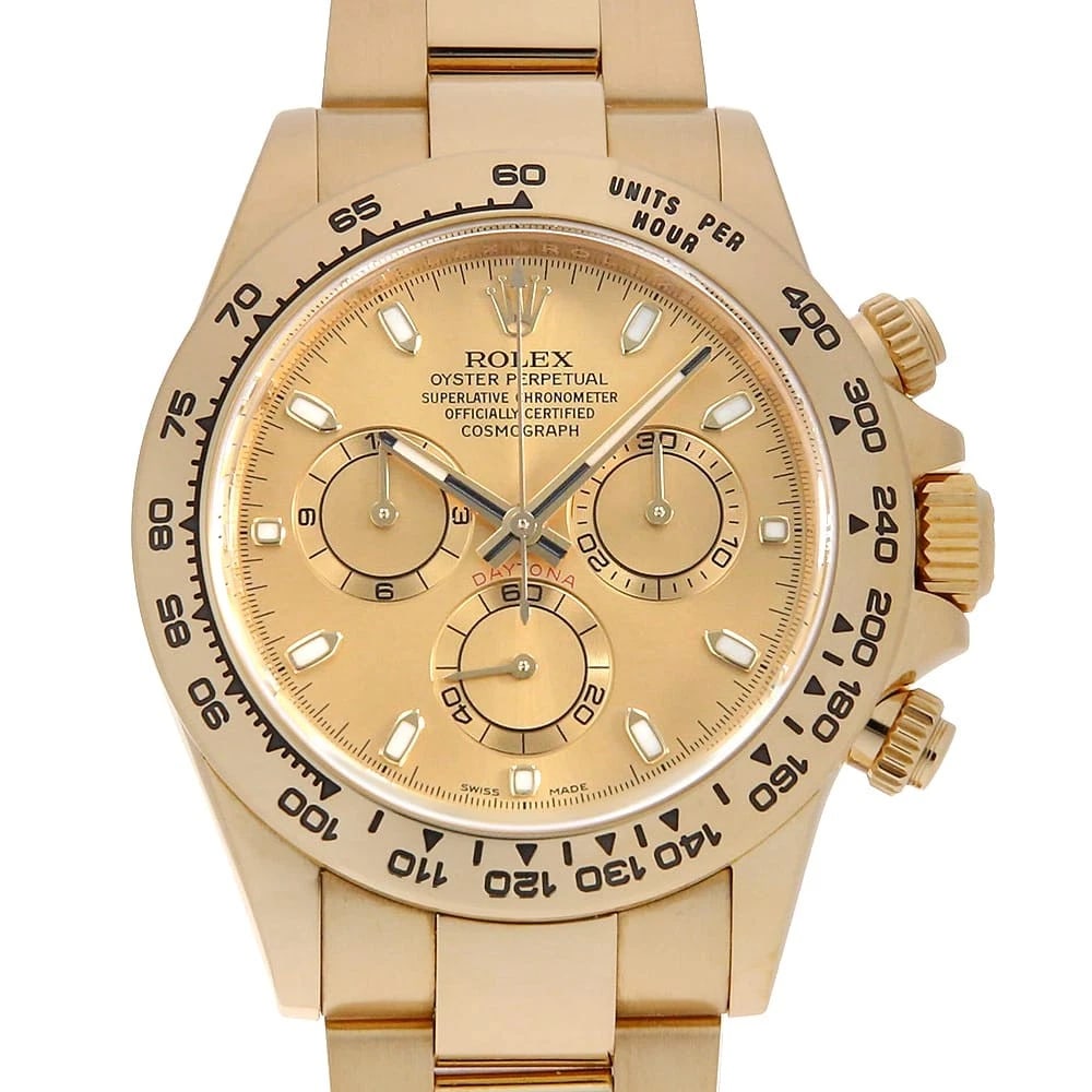 ROLEX COSMOGRAPH DAYTONA CHAMPAGNE SECOND HAND WRIST WATCH (1 of 5)