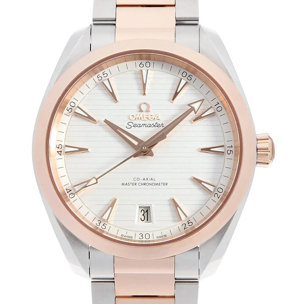OMEGA SEAMASTER AQUA TERRA CO-AXIAL MASTER CHRONOMETER WRIST WATCH: OMEGA Seamaster Aqua Terra Co-Axial Master Chronometer Wrist Watch Brand: OMEGA Type: Wrist watch Material: Band Material Stainless Steel/Sedna Gold, Case Material Stainless Steel/Sedna Gold Color: