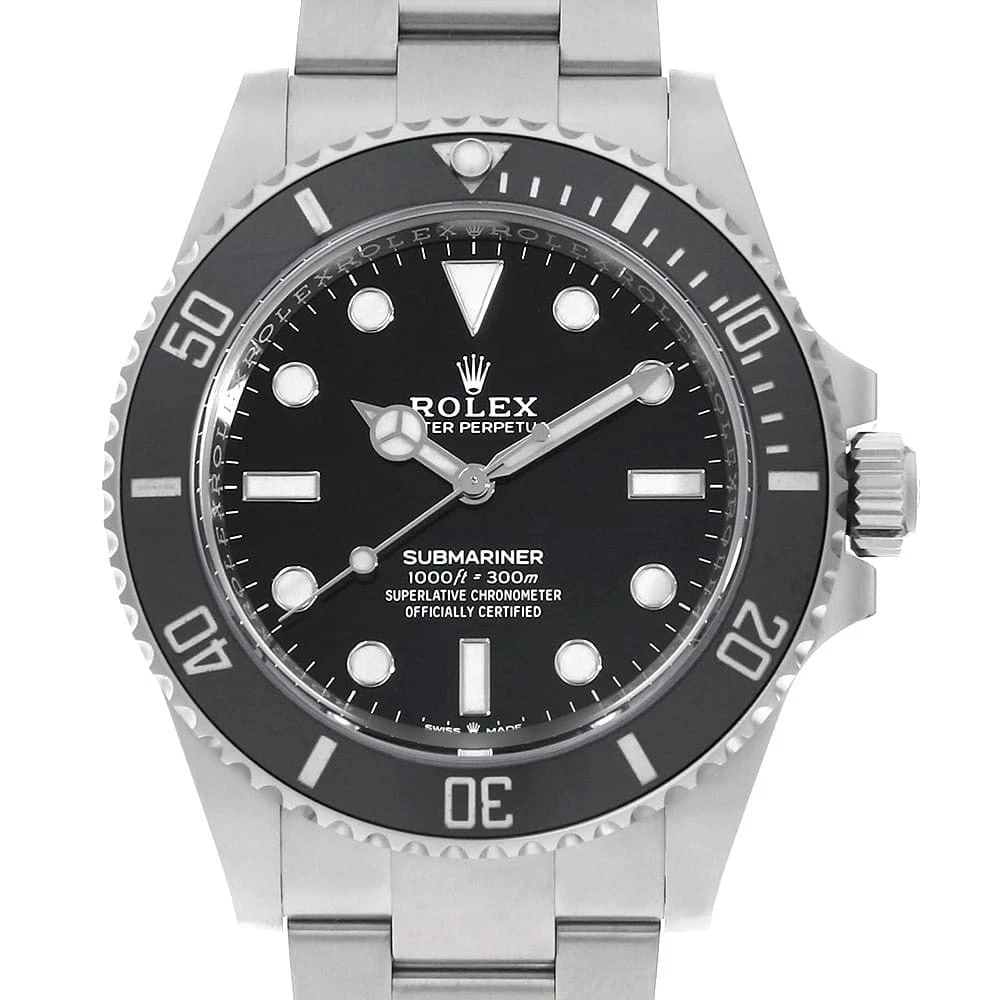 ROLEX SUBMARINER NO DATE BLACK WRIST WATCH: ROLEX SUBMARINER No Date black Wrist Watch Brand: ROLEX Type: Wrist watch Material: Band Material Stainless Steel, Case Material Stainless Steel Color: Black Size: Case:W41mm Circumference of Wris